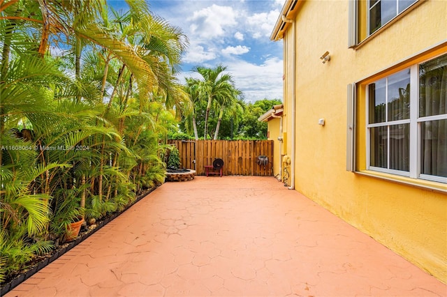 view of patio / terrace with fence