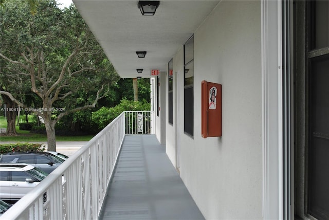 view of balcony