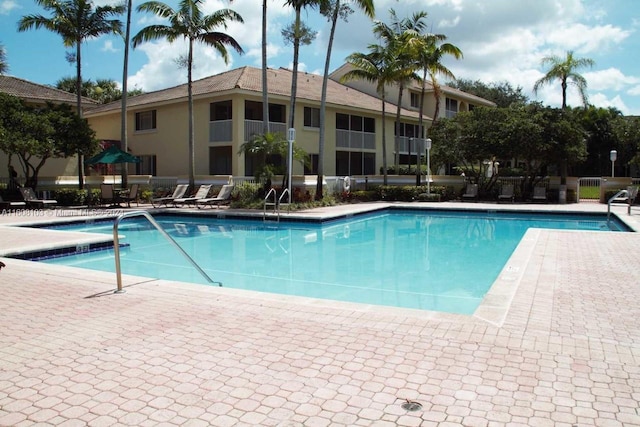 view of pool