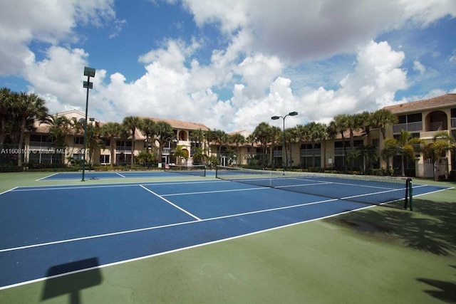 view of tennis court