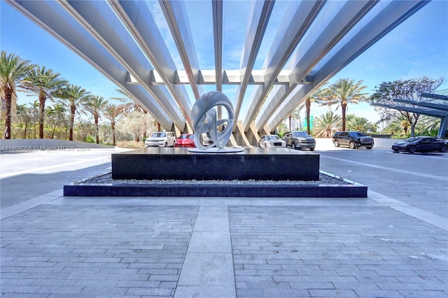 view of patio / terrace featuring a pergola