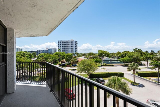 view of balcony