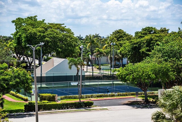 view of tennis court