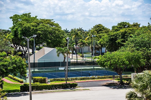 view of tennis court