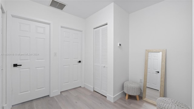 interior space featuring light hardwood / wood-style flooring