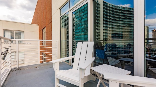 view of balcony