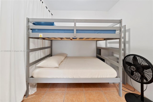 view of tiled bedroom