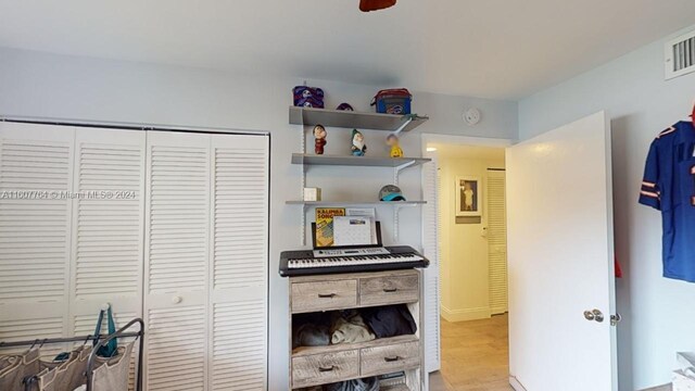 kitchen with carpet flooring