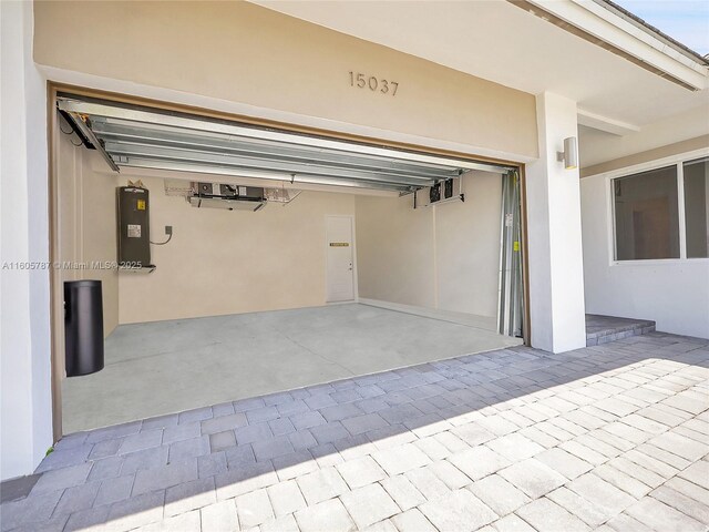 garage featuring electric panel