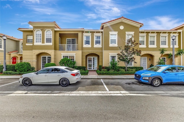 view of front of home with french doors