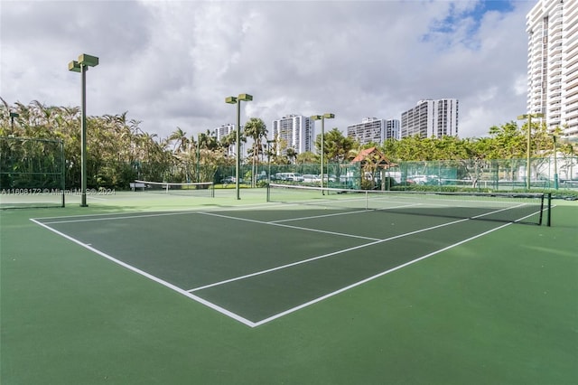 view of sport court