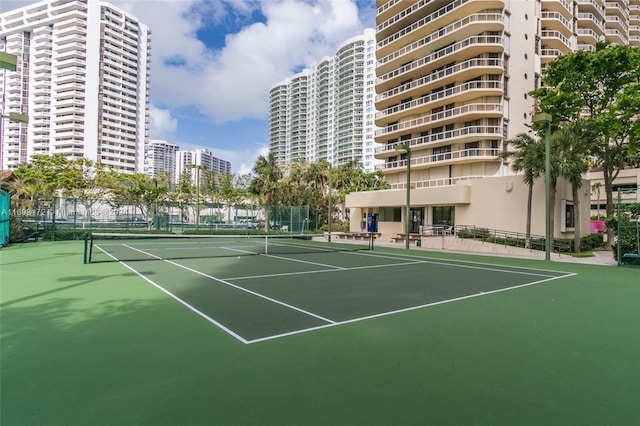 view of sport court