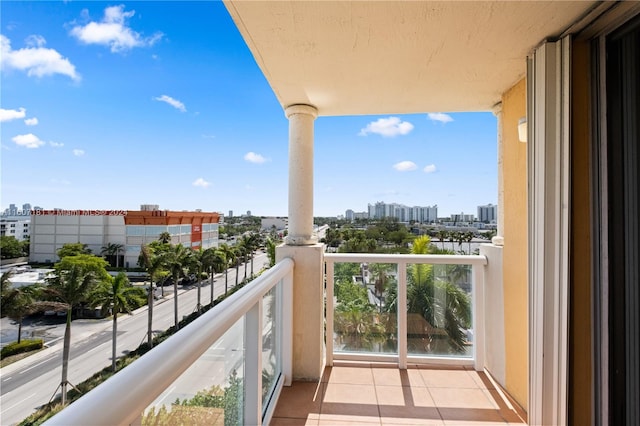 view of balcony