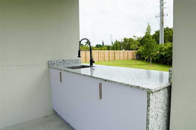 view of patio / terrace with sink