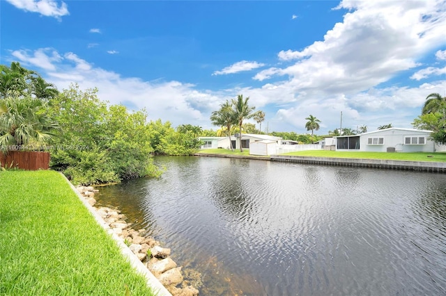 view of water feature