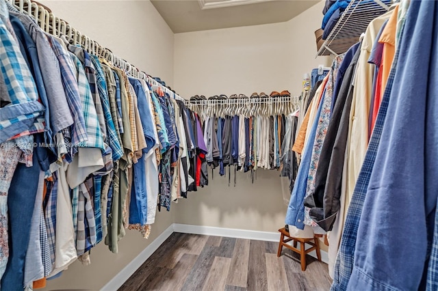 674 SE 33rd Ter, Homestead, FL 33033 - walk in closet with hardwood / wood-style floors
