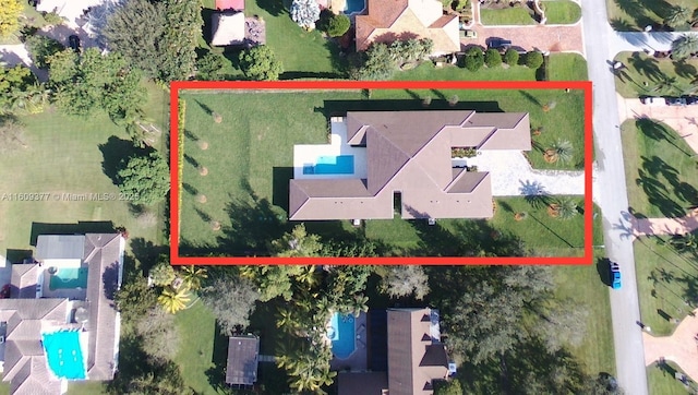 12231 SW 2nd St, Plantation, FL 33325 - drone / aerial view of a pool