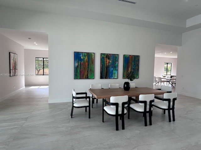 12231 SW 2nd St, Plantation, FL 33325 - dining space with baseboards and recessed lighting