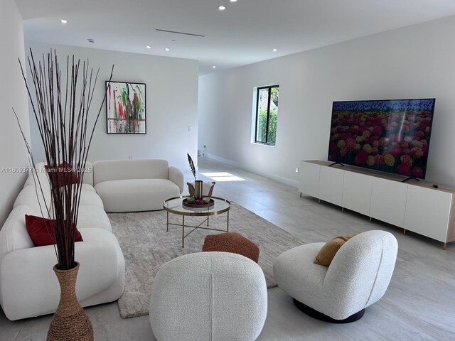 12231 SW 2nd St, Plantation, FL 33325 - living room with recessed lighting and baseboards