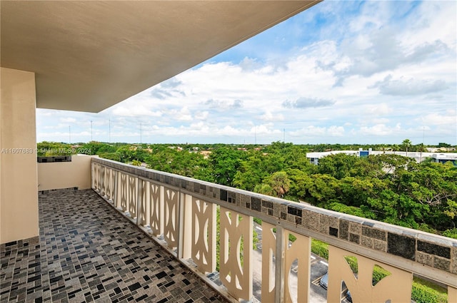 view of balcony