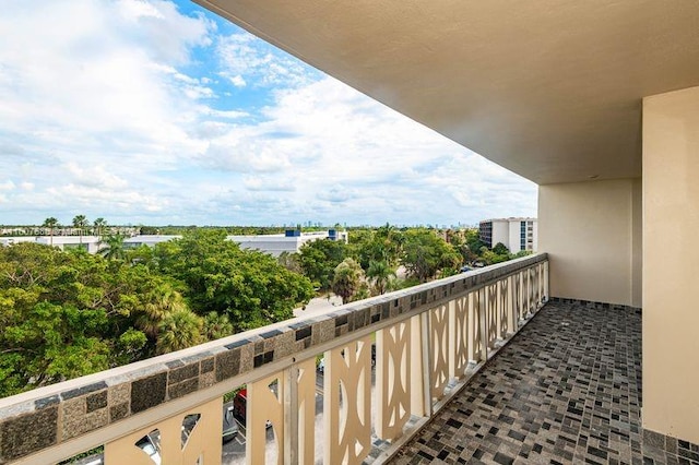 view of balcony