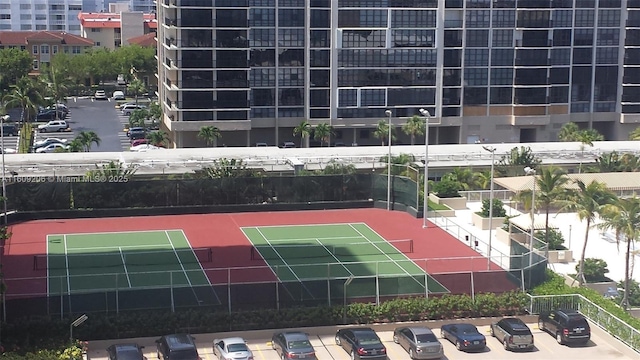 view of sport court