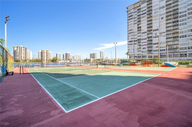 view of tennis court