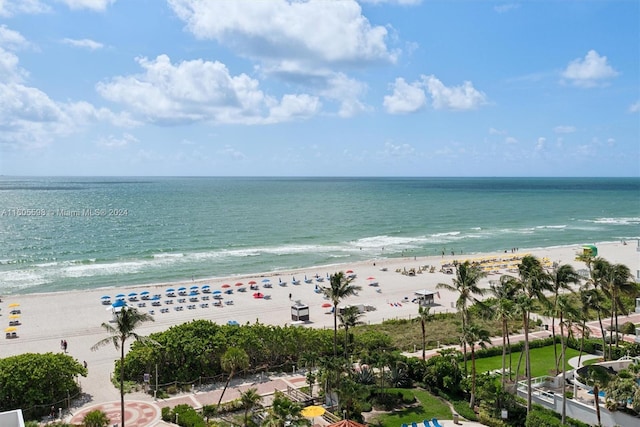 water view with a beach view