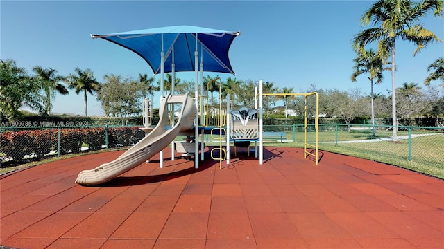 view of jungle gym