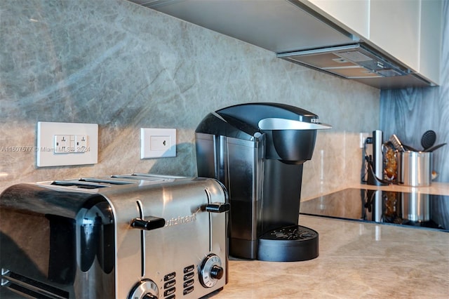 interior space featuring white cabinetry