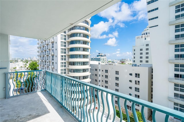 view of balcony