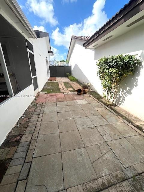 view of patio / terrace with fence