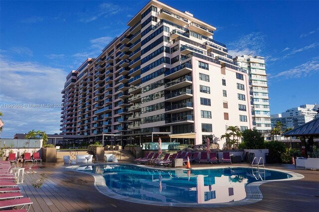 view of pool