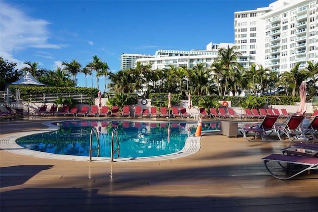 view of pool