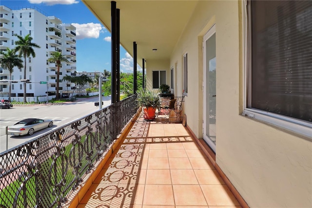 view of balcony