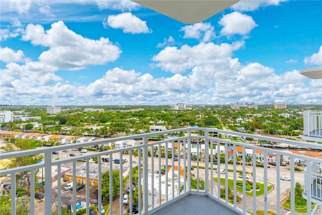 view of balcony