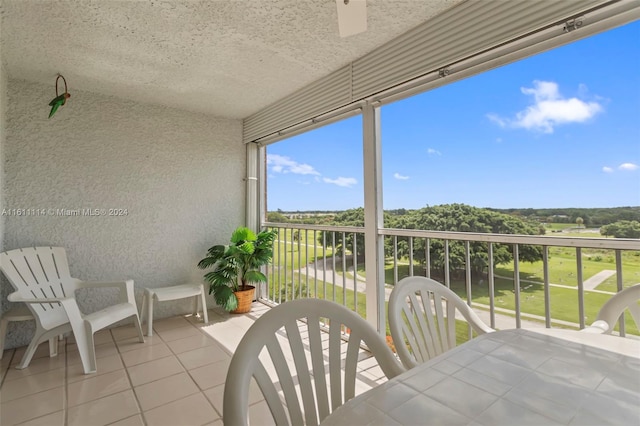 view of sunroom / solarium