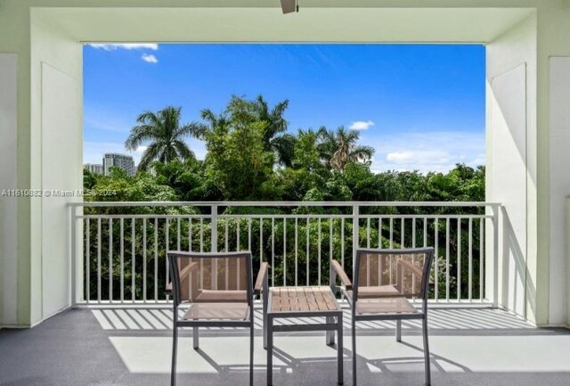 view of balcony