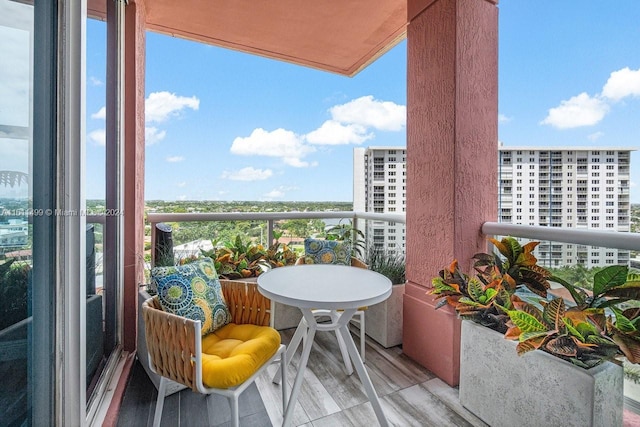 view of balcony