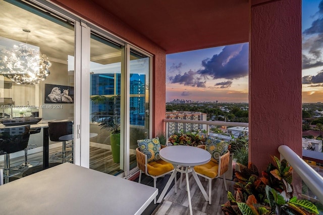 view of balcony