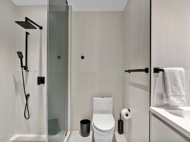 16500 Collins Ave Unit Th-8, Sunny Isles Beach, FL 33160 - full bath featuring a shower stall and toilet