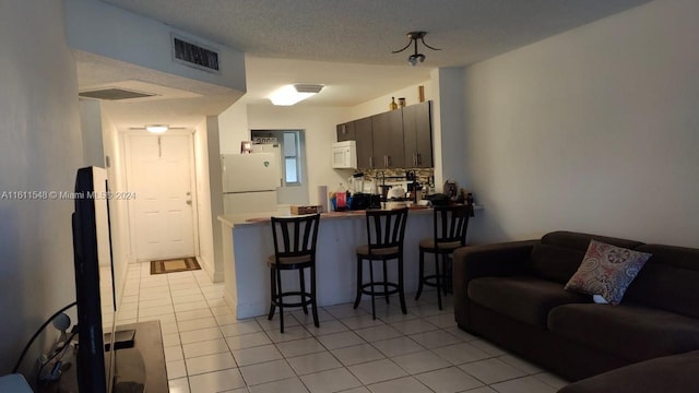 view of tiled living room