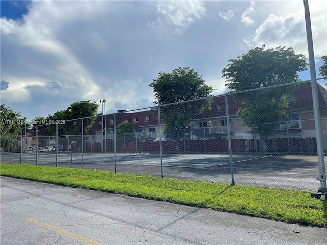 view of tennis court