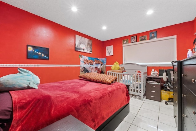 view of tiled bedroom