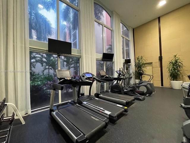 view of workout area