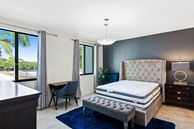 view of tiled bedroom