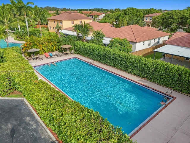 view of pool