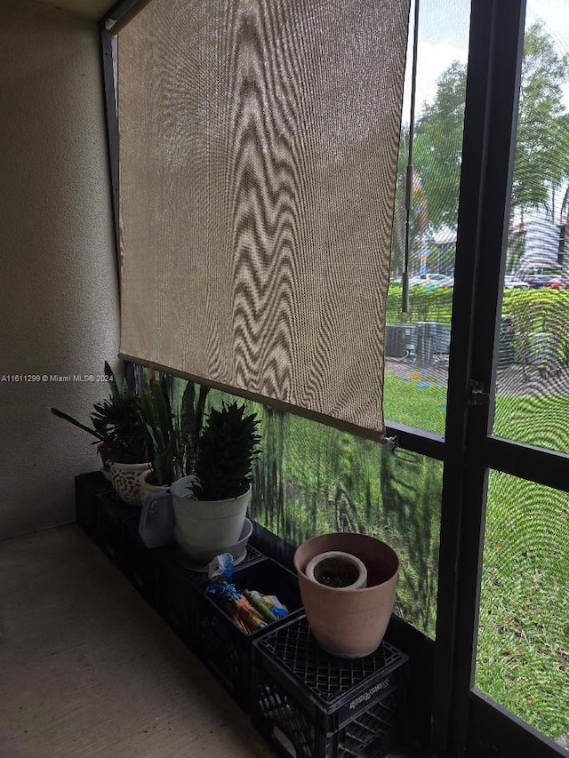 view of sunroom