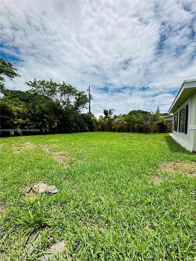 view of yard