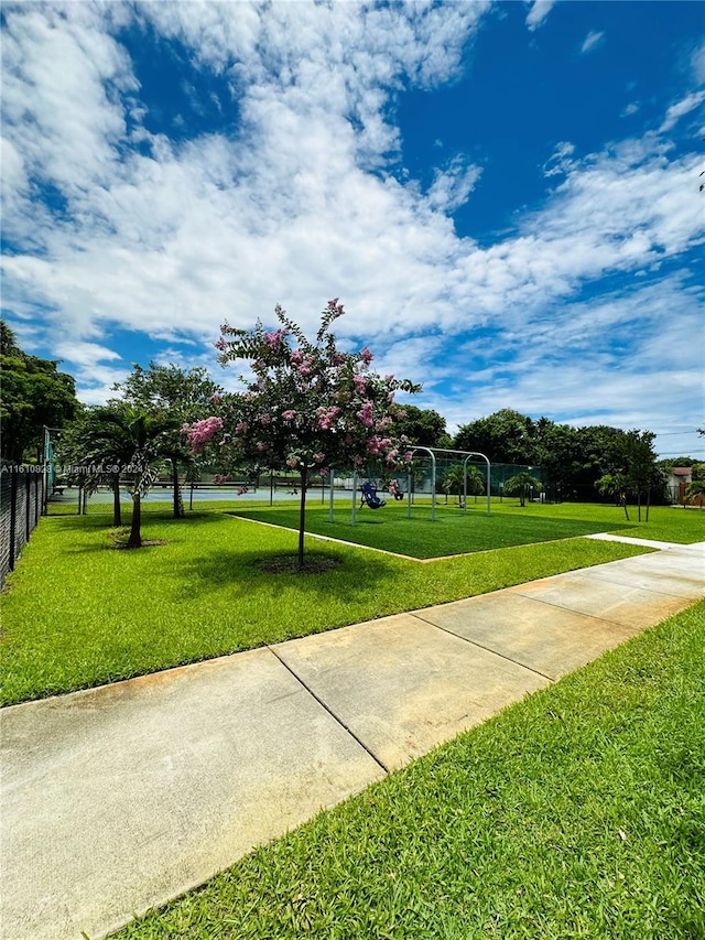 surrounding community featuring a yard